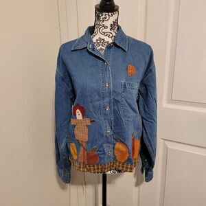 Arizona fall themed jean jacket‎